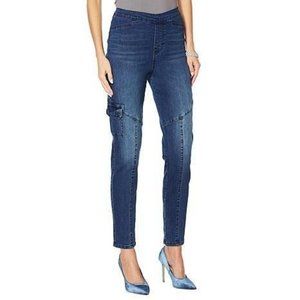Diane Gilman Stretch Twill Cargo Jegging Size Medium